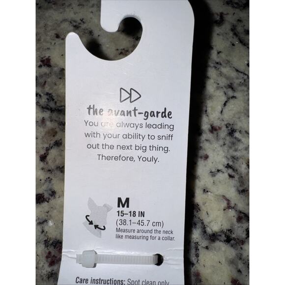 YOULY The Avant Garde Pink Tie-Dye Big Dog Collar Medium Leather 15 To 18 Inches - Picture 4 of 8